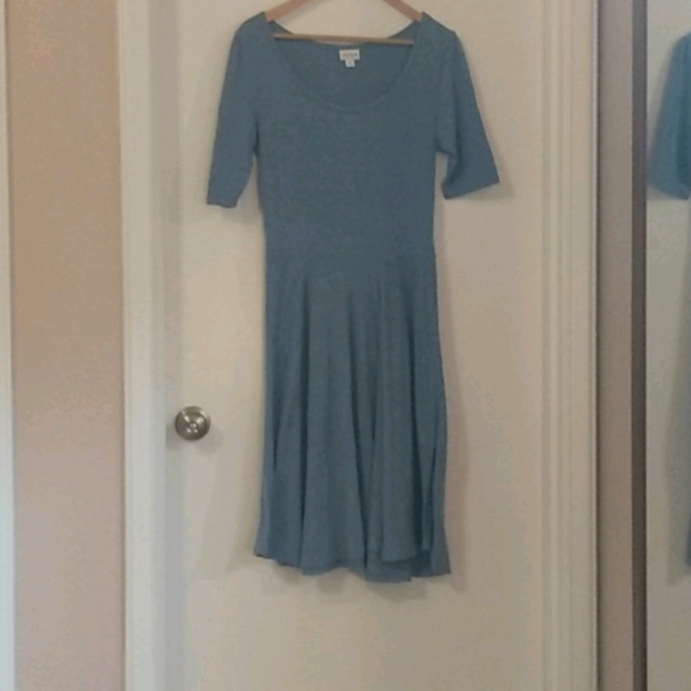 Light blue jersey dress lularoe